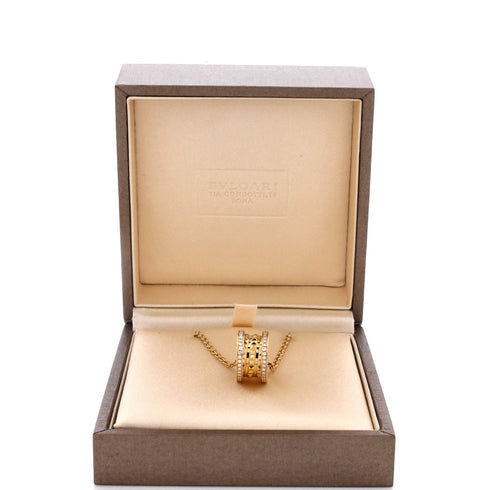 B.Zero1 Rock Pendant Necklace 18K Yellow Gold with Diamonds