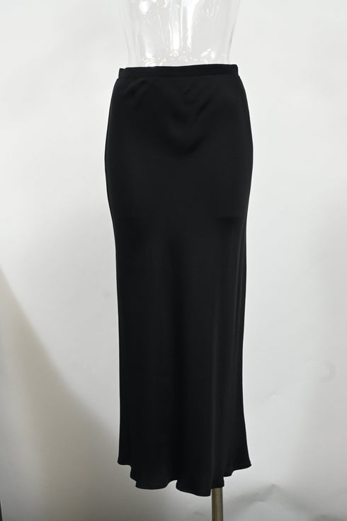 Women's Anine Bing Maxi Skirt in Black Silk