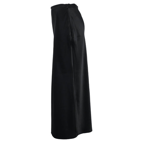Women's Joseph Midi Skirt in Black Silk
