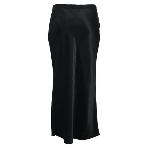 Women's Joseph Midi Skirt in Black Silk