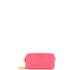 Double Zip Wallet on Chain Crossbody Saffiano Leather Mini