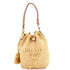 Logo Bucket Bag Raffia Mini