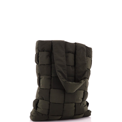 Padded Tote Intrecciato Nylon Large