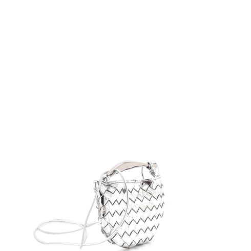 Sardine Top Handle Bag Metallic Leather Mini