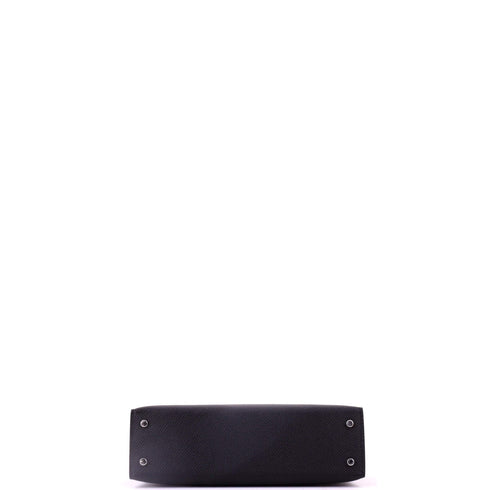 Kelly Mini II Bag Noir Epsom with Palladium Hardware 20