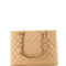 Grand Shopping Tote Quilted Caviar