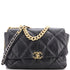 19 Flap Bag Quilted Leather Maxi