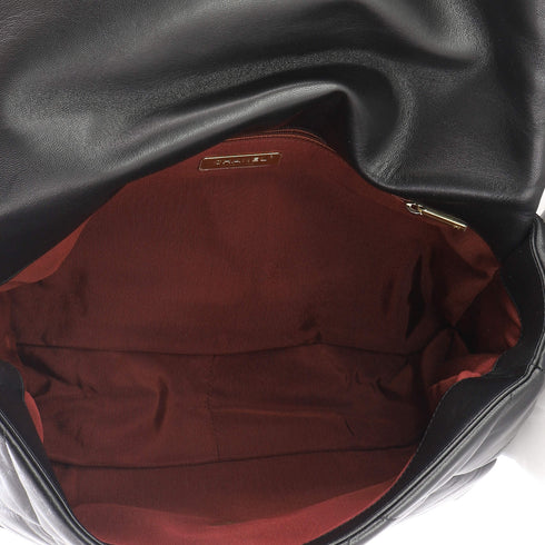 19 Flap Bag Quilted Leather Maxi