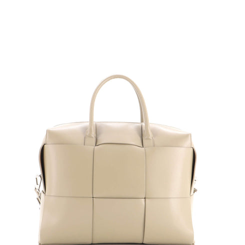 Arco Satchel Maxi Intrecciato Leather Large