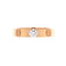 LOVE Solitaire Ring 18K Rose Gold and Diamond 0.23CT