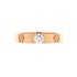 LOVE Solitaire Ring 18K Rose Gold and Diamond 0.23CT