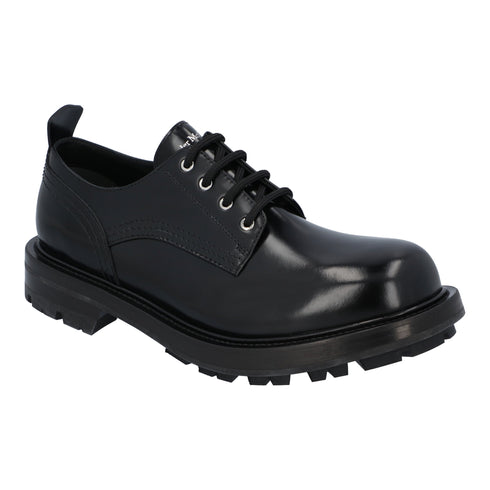 Men's Alexander McQueen Ridged Sole Lace-Up 'Black'