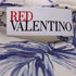 Women's RED Valentino Monkey Print Mini Ruffle Trim Dress in Cream Silk