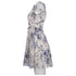 Women's RED Valentino Monkey Print Mini Ruffle Trim Dress in Cream Silk