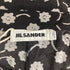 Women's Jil Sander Floral Print Maxi Shirt Dress in Black Polyamide