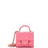 Square Classic Flap Top Handle Clutch with Chain Quilted Lambskin