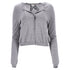Women's RED Valentino Bow-Embellished Cardigan in Grey Wool
