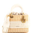 Lady Dior Bag Wicker and Oblique Canvas Medium