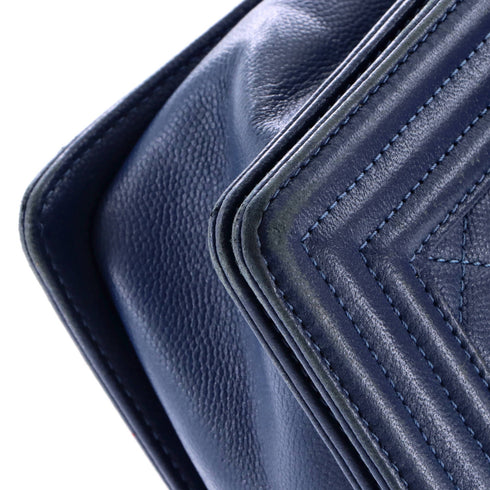 Boy Flap Bag Quilted Grained Calfskin New Medium