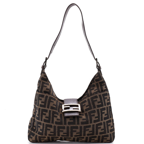 Vintage Shoulder Bag Zucca Canvas Medium