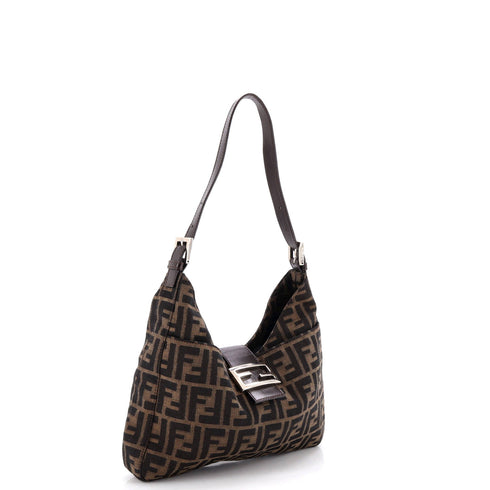 Vintage Shoulder Bag Zucca Canvas Medium
