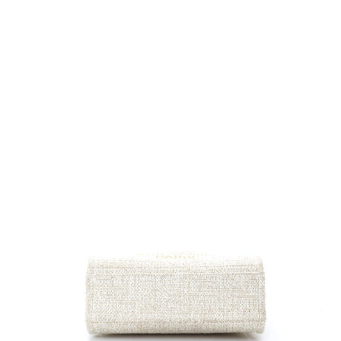 North South Deauville Tote Raffia with Glitter Detail Small
