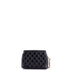 Enamel Hearts Shoulder Bag Quilted Crumpled Calfskin