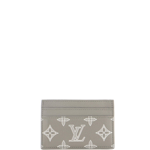 Double Card Holder Monogram Shadow Leather
