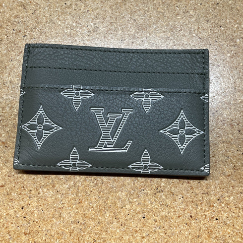 Double Card Holder Monogram Shadow Leather