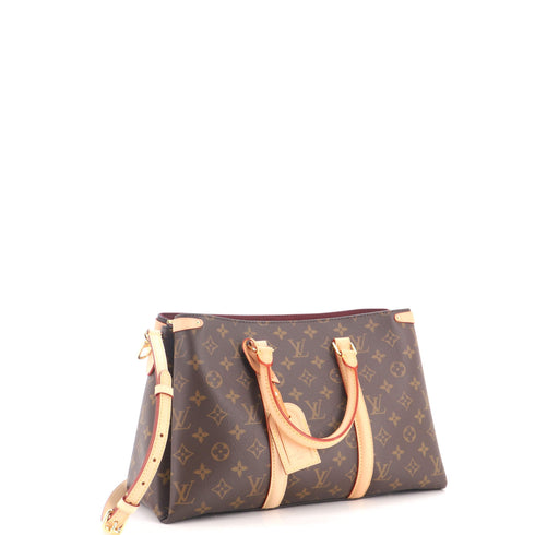 Soufflot Tote Monogram Canvas with Leather MM
