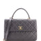 Trendy CC Top Handle Bag Quilted Lambskin Medium