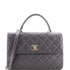 Trendy CC Top Handle Bag Quilted Lambskin Medium