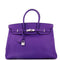 Birkin Handbag Crocus Epsom with Palladium Hardware 35