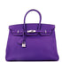 Birkin Handbag Crocus Epsom with Palladium Hardware 35