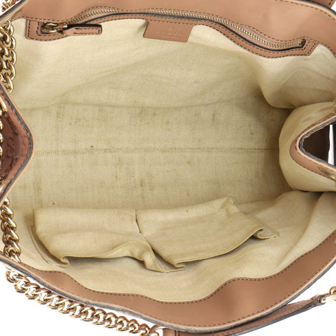 Emily Chain Flap Shoulder Bag Guccissima Leather Large
