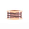 B.Zero1 Three Band Ring 18K Rose Gold and Ceramic