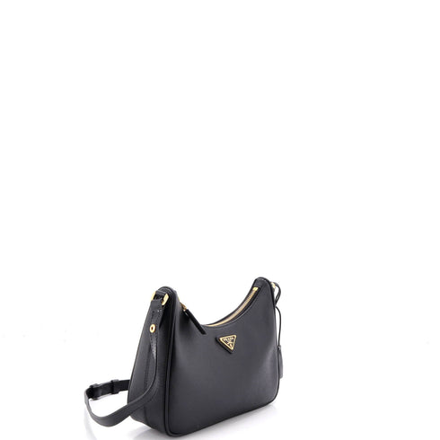 Re-Edition Hobo Saffiano Leather Mini
