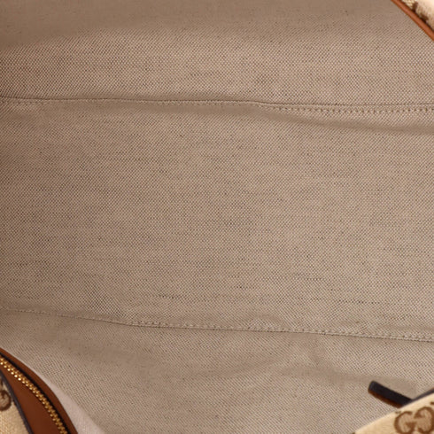 Blondie NM Top Handle Bag GG Coated Canvas with Leather Maxi