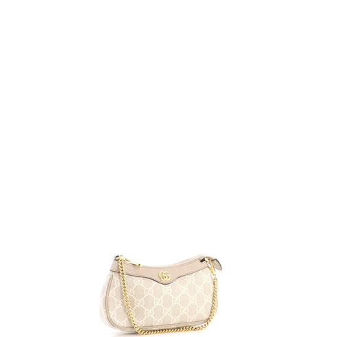 Ophidia Charm Shoulder Bag GG Coated Canvas with Leather Mini