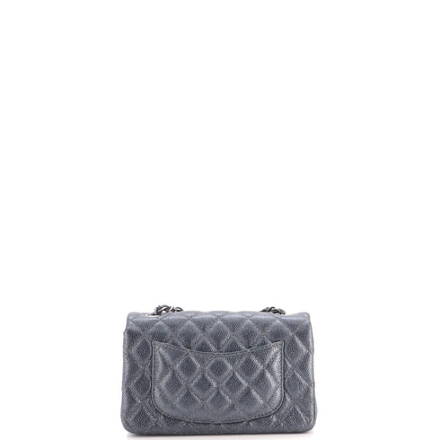 Classic Single Flap Bag Quilted Caviar Mini