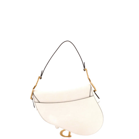 Saddle Handbag Leather Medium