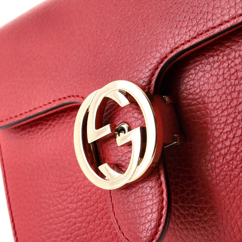 Interlocking Shoulder Bag Leather Small