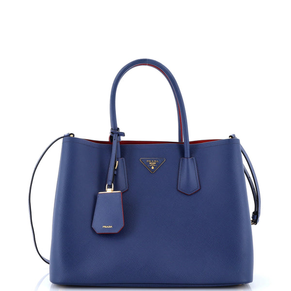 Cuir Double Tote Saffiano Leather Medium