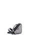 Triangle Double Pouch Crossbody Crystal Embellished Satin Mini