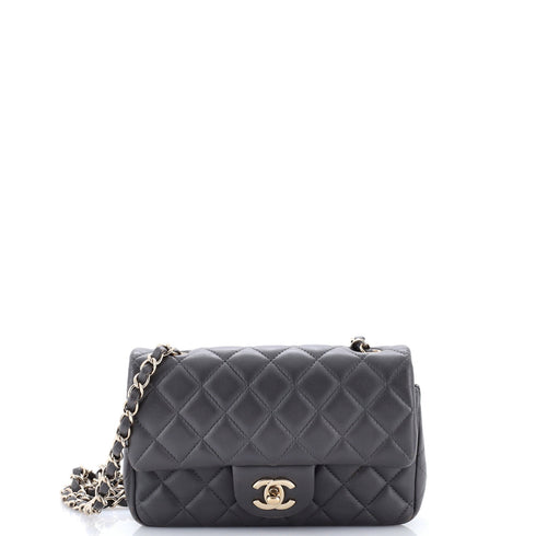 Classic Single Flap Bag Quilted Lambskin Mini