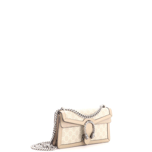 Dionysus Bag GG Coated Canvas with Leather Small