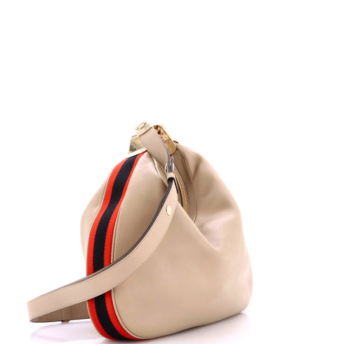 Attache Shoulder Bag Leather Large