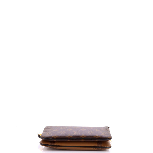 Double Zip Pochette Reverse Monogram Giant