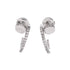 Juste un Clou Hoop Earrings 18K White Gold and Pave Diamonds Small