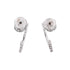 Juste un Clou Hoop Earrings 18K White Gold and Pave Diamonds Small